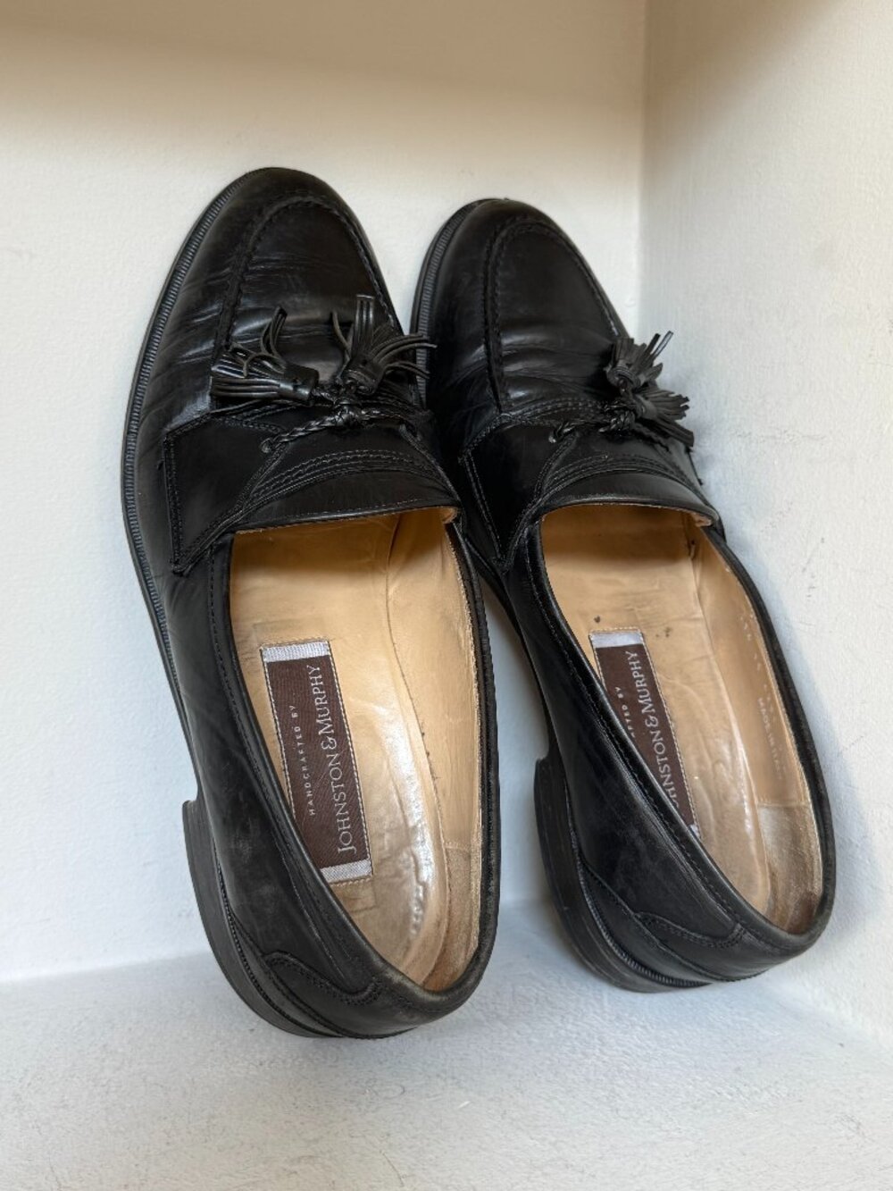 Johnston & Murphy Vintage Made in Italy Leather Tassel Loafers Men’s 9.5 M